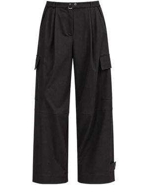 P.A.R.O.S.H. Casual Pants With Belt Loops - Black