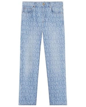 Versace Straight Leg Jeans - Blue