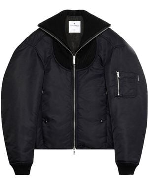 Courreges Long-Sleeved Casual Jacket - Black