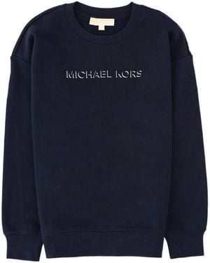 MICHAEL Michael Kors Logo Embossed Sweatshirt - Blue