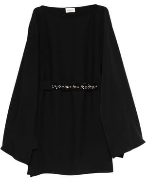 P.A.R.O.S.H. Cape Dress - Black