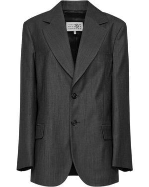 MM6 by Maison Margiela Single-Breasted Blazer - Black