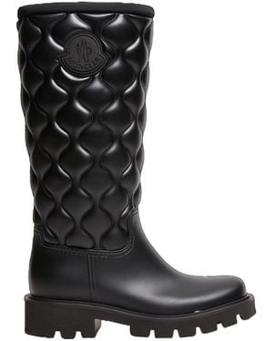 Moncler Kickstream Quilted Boots - Black