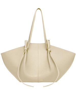 Yuzefi Double-Handle Shoulder Bag - Natural