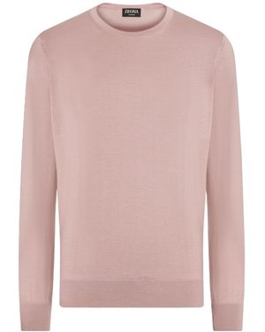 ZEGNA Crewneck Jumper - Pink