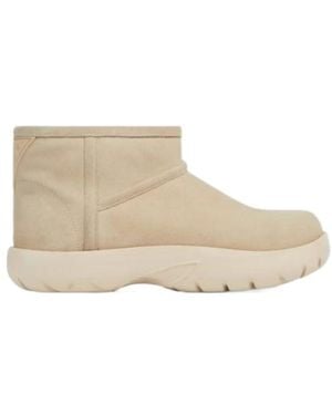 Bottega Veneta Snap Mini Ankle Boots - Natural