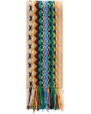 Dries Van Noten Jacquard Scarf - Blue