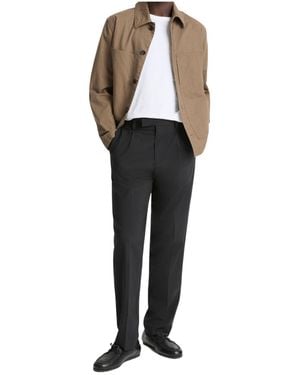 Vince Pleated-Front Trousers - Black
