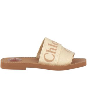 Chloé Minimalist Slide Sandals - White
