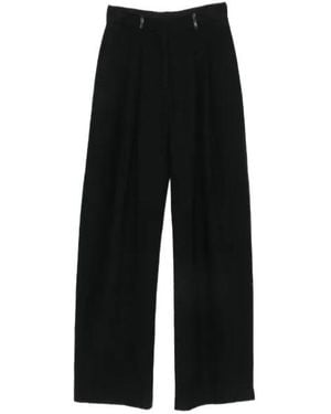 Nanushka Seka Tapered-Leg Tailored Pants - Black