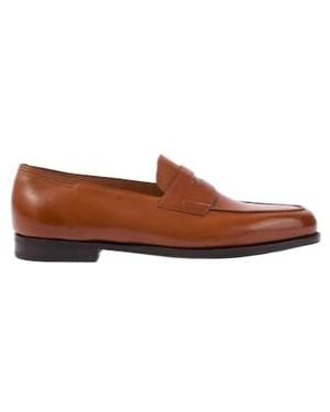 John Lobb Lopez Leather Penny Loafers - Brown