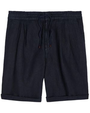 Brunello Cucinelli Linen Shorts - Blue