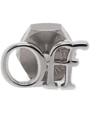 Off-White c/o Virgil Abloh Off-Logo Single Earring - White