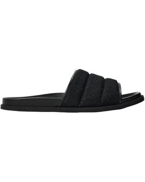 Gucci Logo Slippers - Black