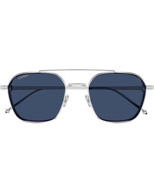 Cartier Logo Sunglasses - Blue