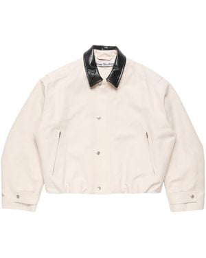Acne Studios Long Sleeve Buttoned Jacket - Natural