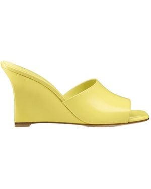 Stuart Weitzman Vinnie Wedge Mule 85 - Yellow