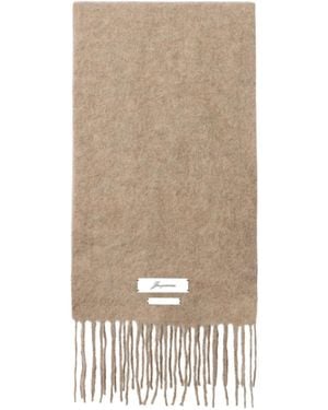 Jacquemus Carro Fringed Scarf - Natural