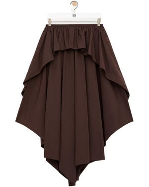 Loewe Asymmetrical Skirt - Brown