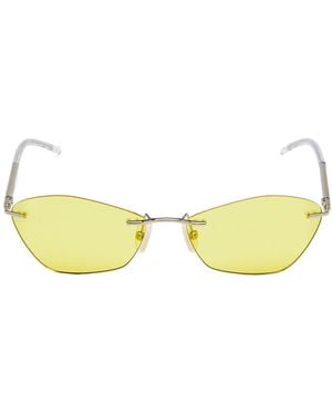 McQueen T-Bar Geometric Sunglasses - Yellow