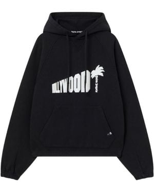 Palm Angels Sunset Blvd Palm Loose Hoodie - Black