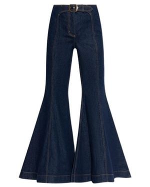 Zimmermann Luna Belt-Detail Jeans - Blue