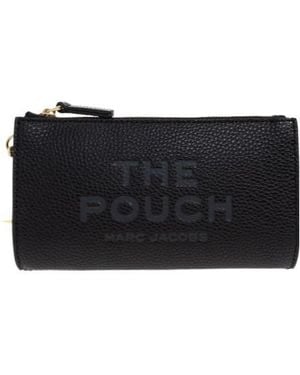 Marc Jacobs The Logo Embossed Zipped Pouch - Black