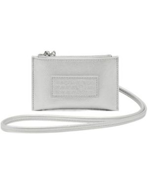 MM6 by Maison Margiela Numeric-Logo Zipped Wallet - White