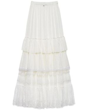 Aniye By Tiered Ruffled Maxi Skirt - White