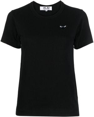 Comme des Garçons Heart Cotton T-Shirt - Black