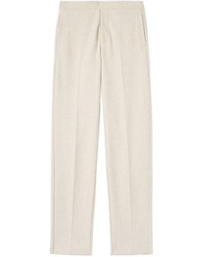 Loro Piana Knitted Waistband Casual Trousers - White