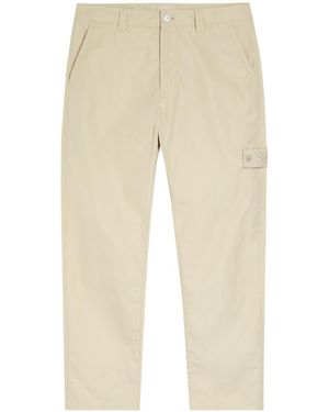 Stone Island Ghost Logo Cotton Trousers - Natural