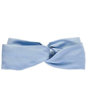 Jennifer Behr Silk-Faille Headpiece - Blue