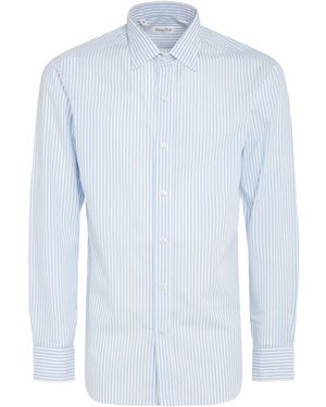 Salvatore Piccolo Striped Long-Sleeved Shirt - Blue