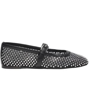 Stuart Weitzman Bareitall Shine Mary Jane - Black