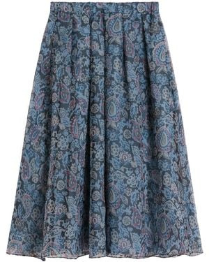 Weekend by Maxmara Paisley-Print Skirt - Blue
