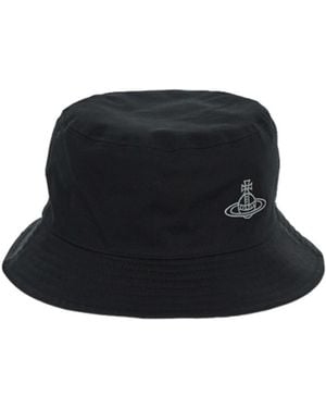 Vivienne Westwood Logo Fisherman's Hat - Black
