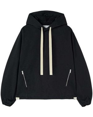 Jil Sander Hooded Sweatshirt - Black