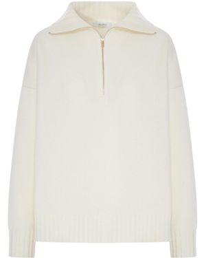 Max Mara Long-Sleeved Jumper - White