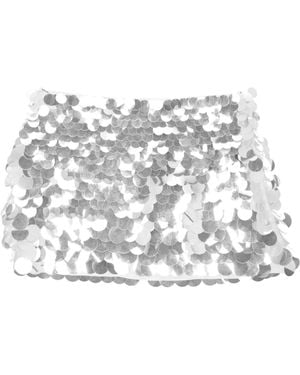 retroféte Retrofete Sequin Mini Skirt - White