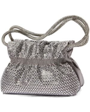 MAX&Co. Rhinestone Shoulder Bag - Gray
