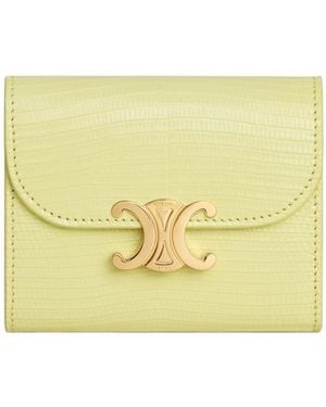 Celine Small Flap Wallet Triomphe - Yellow