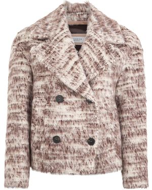 Peserico Structured Double-Breasted Blazer - Pink
