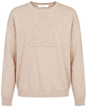 Max Mara Solidcolor Cashmere Sweater - Natural