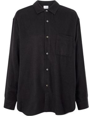 Ssstein Relaxed Silk-Blend Shirt - Black