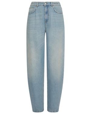 Marella Denim Barrel-Leg Jeans - Blue