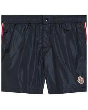 Moncler Striped Swim Trunks - Blue
