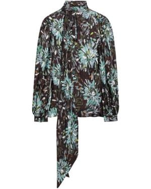 Gucci Printed Silk Twill Blouse - Multicolor