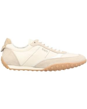 Tod's Perforated Panelled Trainers - White
