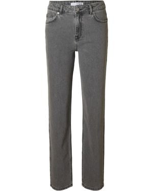 SELECTED Straight Fit Jeans - Gray